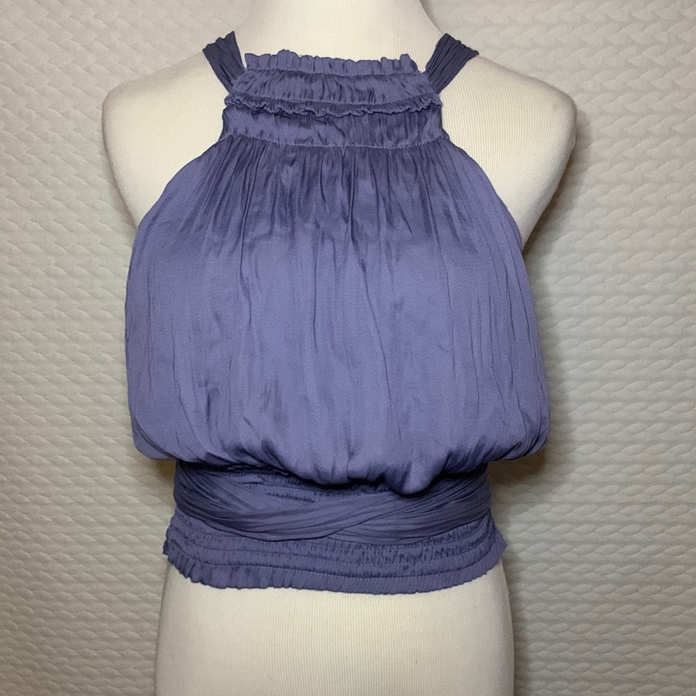 Purple Tie/Wrap Top